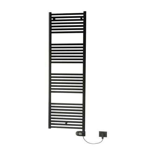 Scaldasalviette elettrico Lisa 22 h1200x500 mm nero opaco - Cordivari