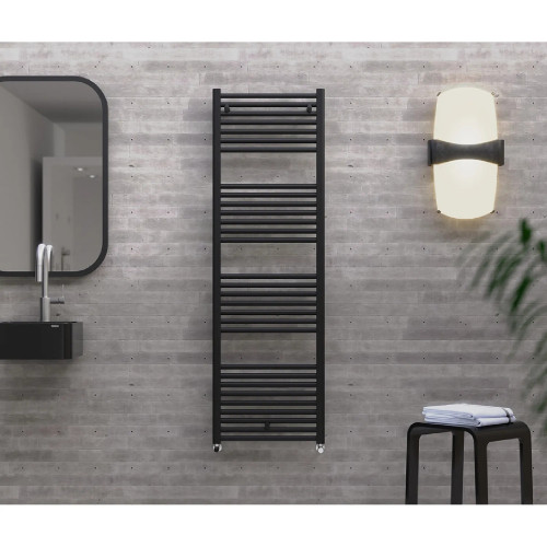 Scaldasalviette elettrico Lisa 22 h1800x500 mm nero opaco - Cordivari