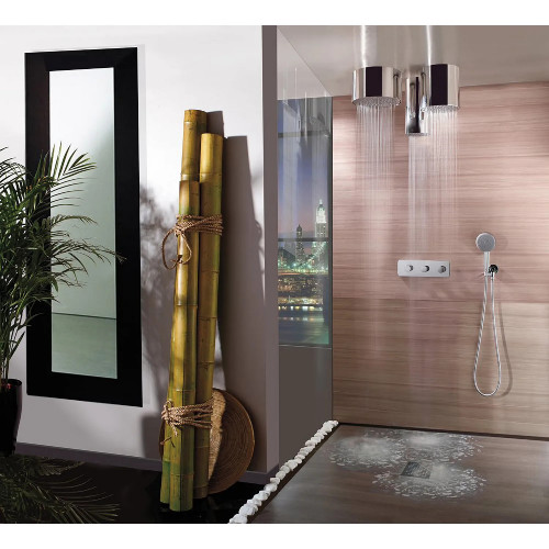 Soffione doccia monogetto Oki 200 mm cromo lucido - Bossini