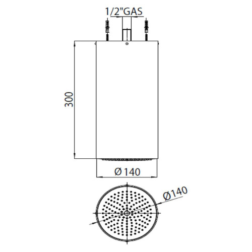 Soffione doccia monogetto Dinamic h30 mm cromo lucido - Bossini