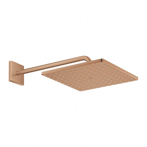 Soffione Doccia a Parete Rainshower Mono 310 Cube Oro Rosa Spazzolato