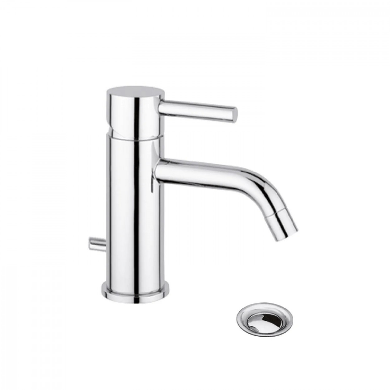 Miscelatore monoforo lavabo con scarico Bambù cromo - Bellosta