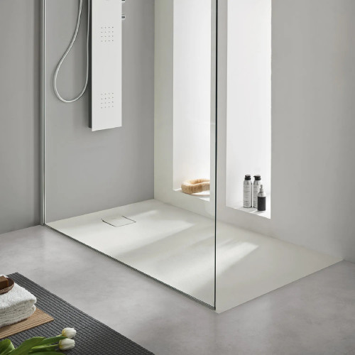 Piatto doccia 80x80 cm Forma Mose bianco opaco - Hafro