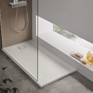 Piatto doccia 80x100 cm Forma Mose bianco opaco - Hafro 2