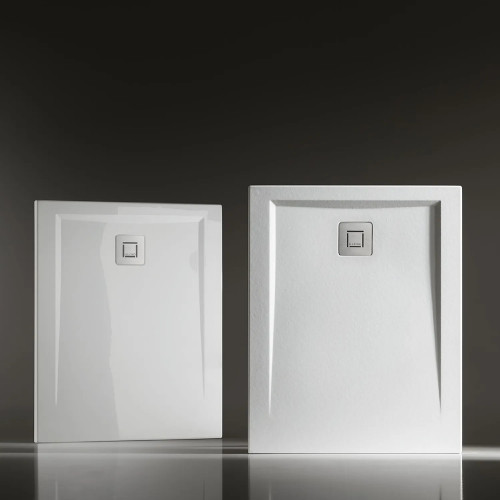 Piatto doccia 90x90 cm Acriltek Zeta bianco lucido - Hafro