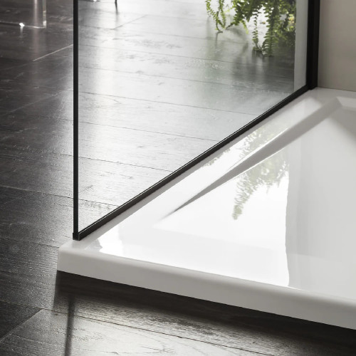 Piatto doccia 90x90 cm Acriltek Zeta bianco lucido - Hafro