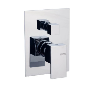 Miscelatore per doccia ad incasso con deviatore 2 uscite Jq cromo - Be