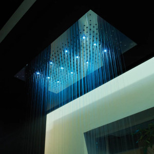 Soffione doccia da incasso Dream Xl Light Rgb cromo - Bossini 2