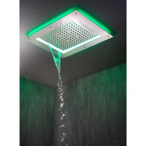 Soffione doccia 4 getti con getto nebulizzato 60x50 cm Frame/4 cromo - 2