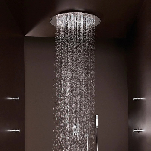 Soffione doccia a controsoffitto Ø 37 cm Dream-Oki cromo - Bossini