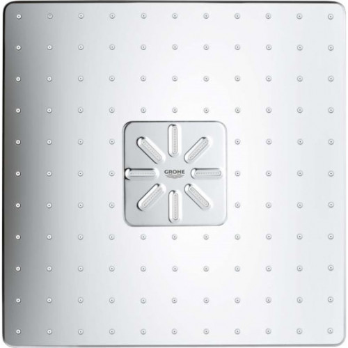 Soffione doccia a parete Rainshower Smartactive 310 Cube cromo 2 getti