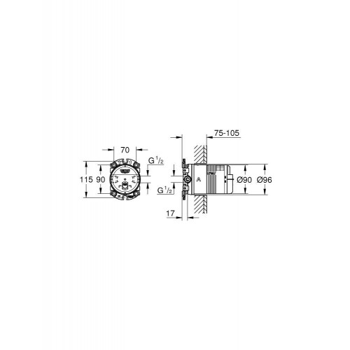 Corpo incasso universale Rainshower Grohe