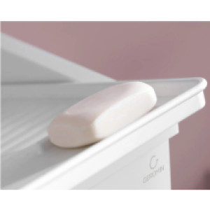 Mobile con lavatoio 60 cm melaminico bianco opaco – Geromin 2