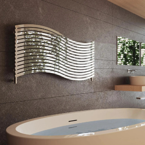Radiatore orizzontale Lola h450x1516 mm inox satinato - Cordivari