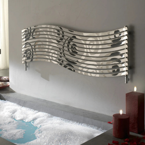 Radiatore orizzontale Lola h570x1516 mm inox lucido - Cordivari