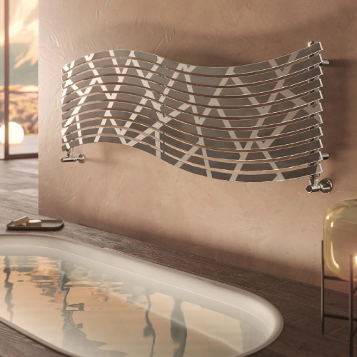 Radiatore orizzontale Lola h570x1516 mm inox lucido - Cordivari