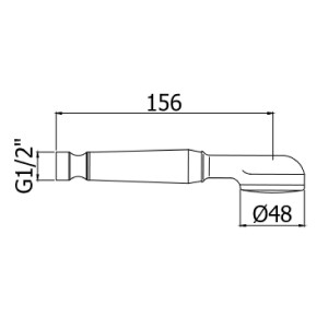 Doccetta monogetto Ardea cromo - Paffoni 2