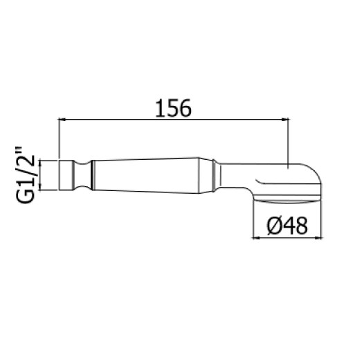 Doccetta monogetto Ardea cromo - Paffoni