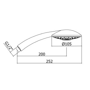 Doccetta monogetto Lance cromo - Paffoni 2
