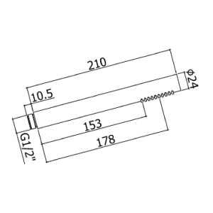 Doccetta monogetto Master nero opaco - Paffoni 2