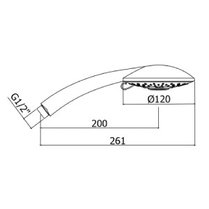 Doccetta 4 getti Prestige cromo - Paffoni 2