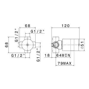 Corpo incasso universale a 3 uscite senza stop - Newform | Meglioalge 2