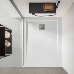 Piatto doccia Acriltek Zeta 90x90 cm bianco opaco – Hafro 2