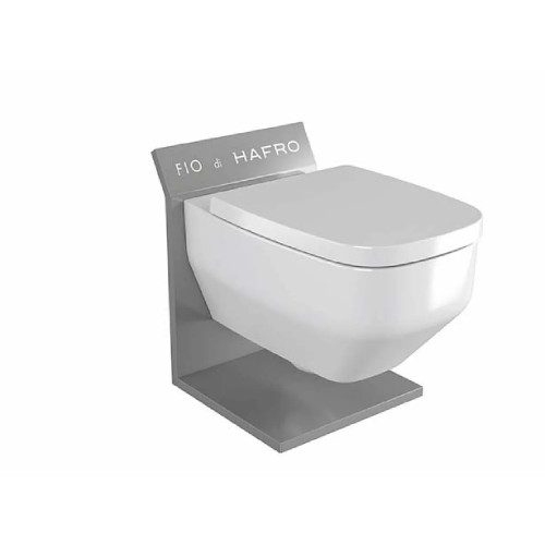 Vaso wc sospeso Fio 55x36 cm bianco lucido - Hafro