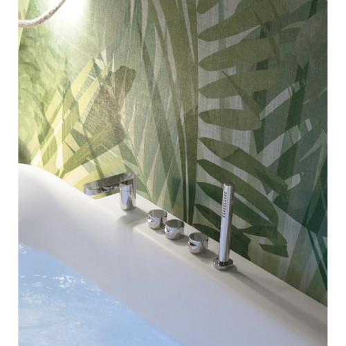 Vasca da bagno ovale a parete Calle 155x73 cm tecnotek bianco – Hafro