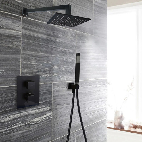 Kit doccia ad incasso Quadro nero opaco - Paffoni
