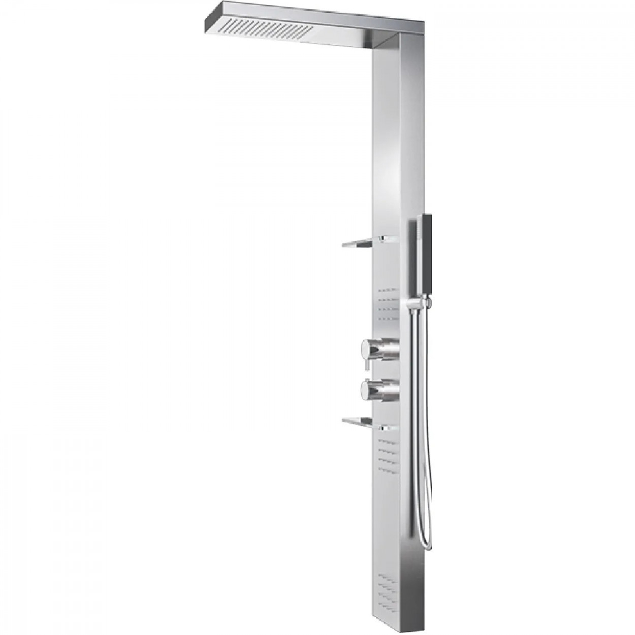 Colonna doccia attrezzata Bridge Plus acciaio inox - Hafro