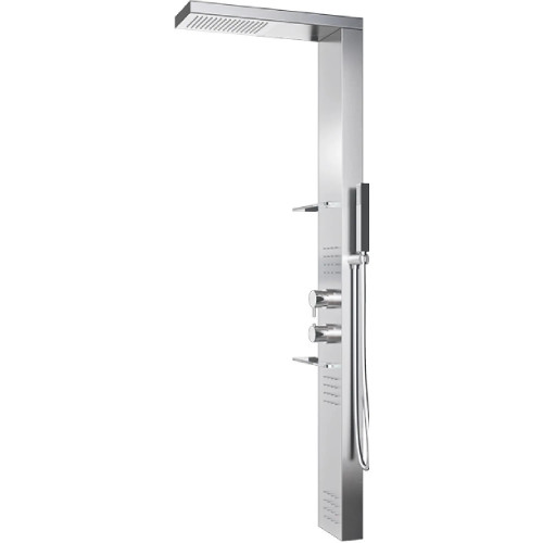Colonna doccia attrezzata Bridge Plus acciaio inox - Hafro