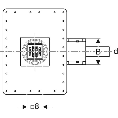 Sifone per doccia a pavimento Geberit compatto e affidabile