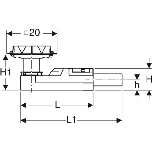 Sifone per doccia a pavimento Geberit compatto e affidabile