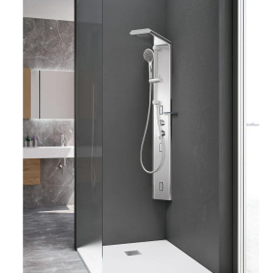 Colonna doccia Quarantacinque Plus h150 cm alluminio brillantinato – H 2