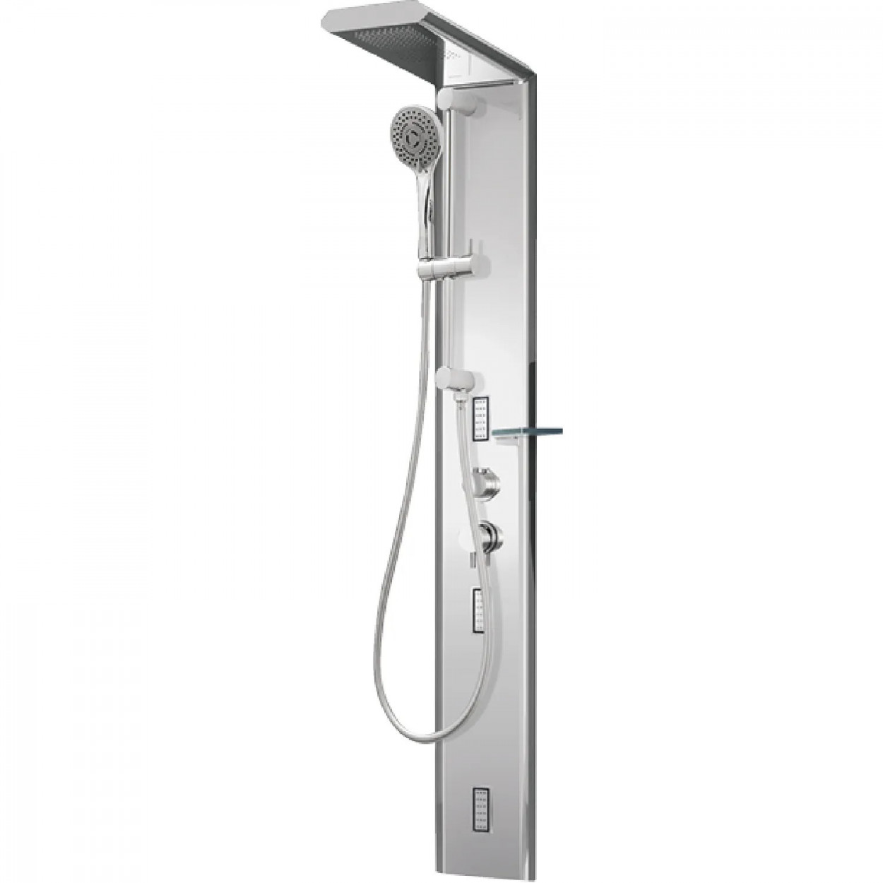 Colonna doccia Quarantacinque Plus h150 cm alluminio brillantinato – H