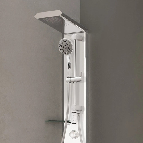 Colonna doccia Quarantacinque S Plus h212 cm alluminio brillantinato –