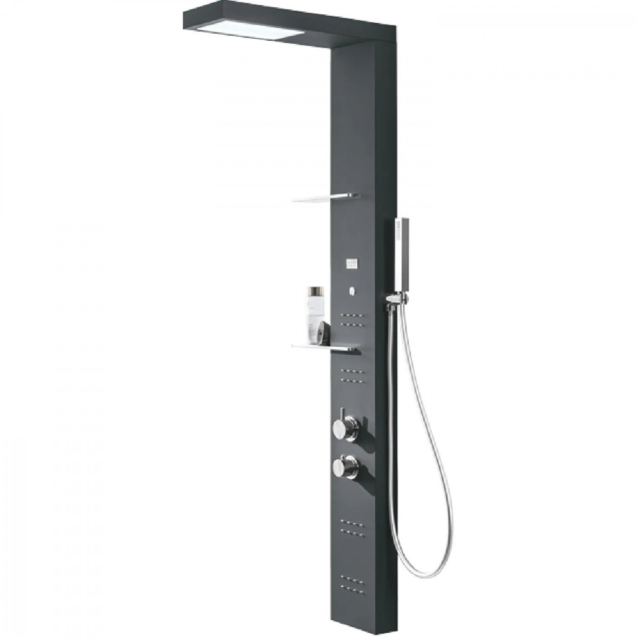 Colonna doccia attrezzata Light Plus grigio bromo - Hafro