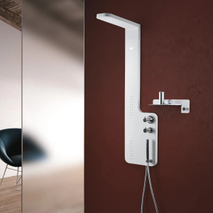 Colonna doccia Plane h143 cm bianco – Hafro 2