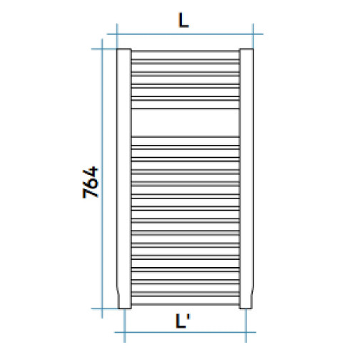 Scaldasalviette Novo 764x400 mm - Irsap