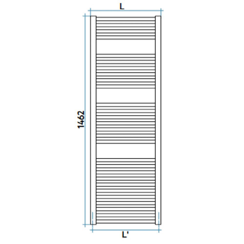 Scaldasalviette Ares 1462x730 mm - Irsap