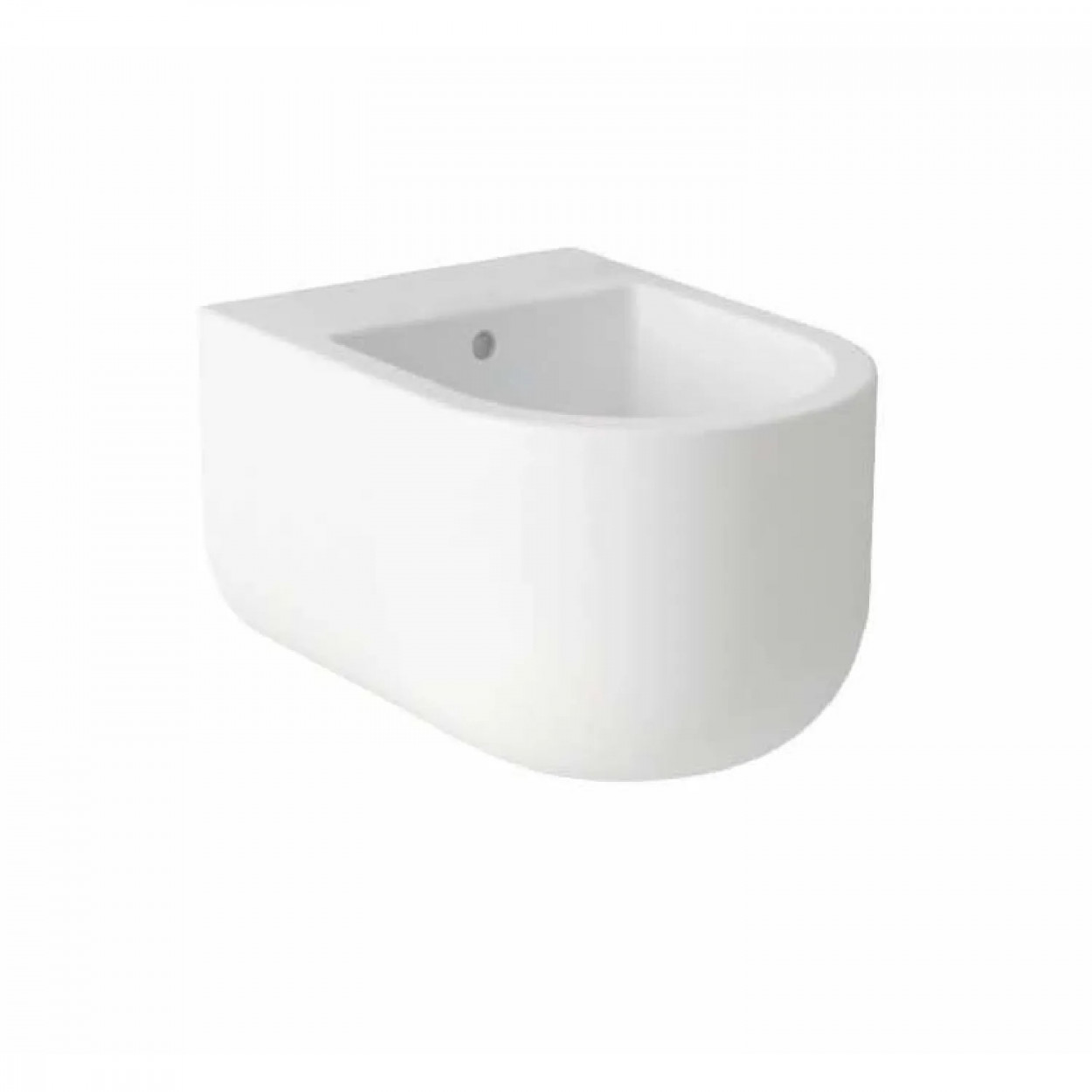 Bidet sospeso filo muro Stino 52x36x27,5h cm bianco lucido - Hafro