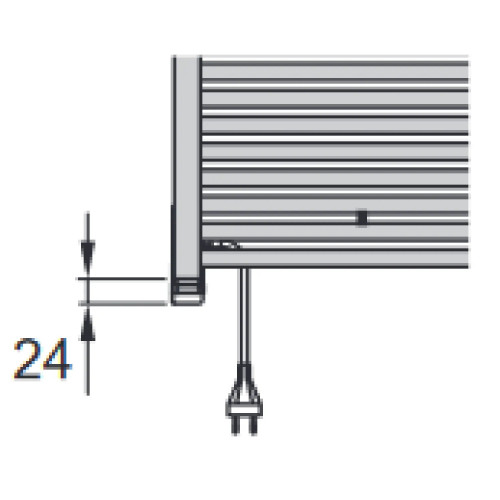 Scaldasalviette Toga 1172x500 mm bianco - Zehnder