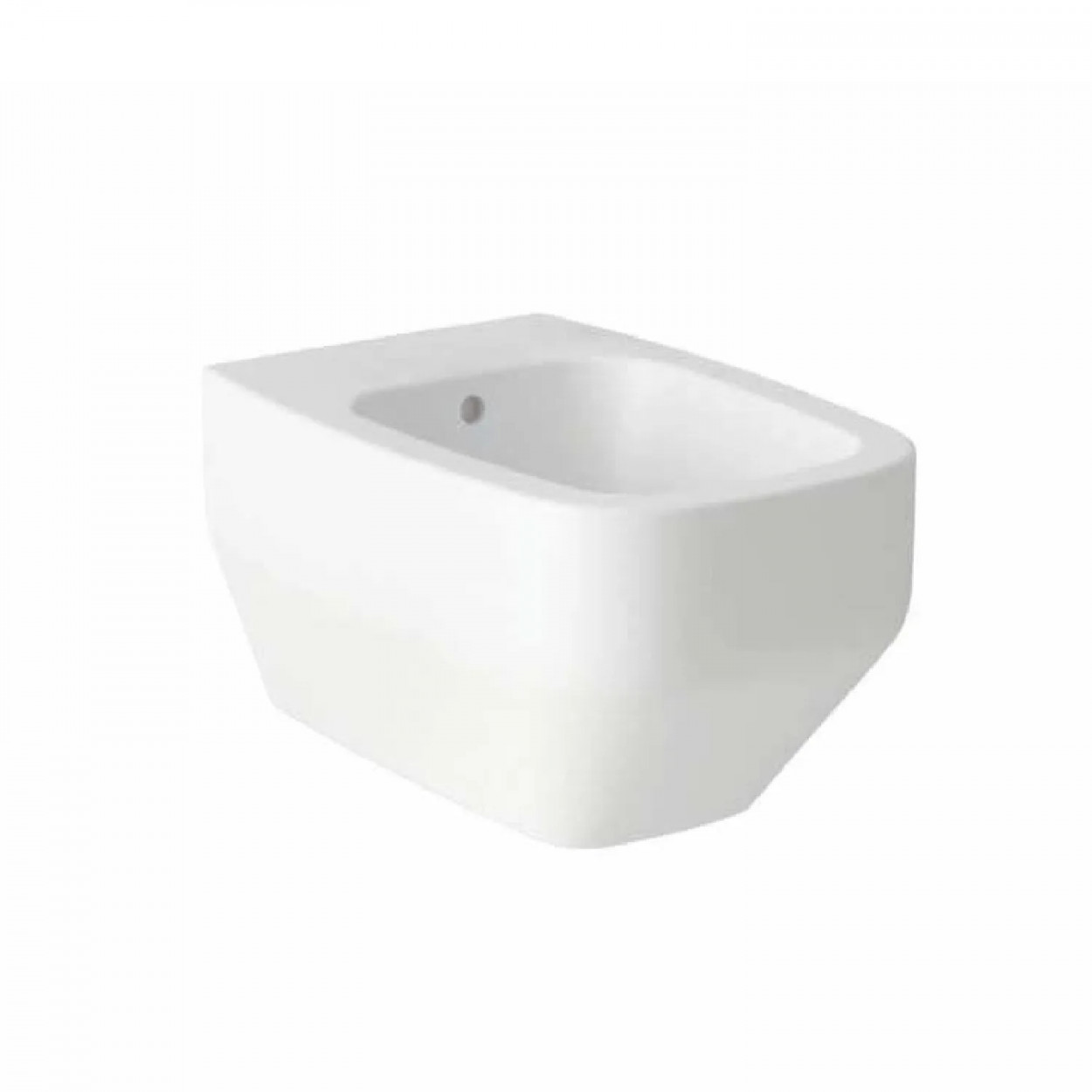 Bidet sospeso filo muro Fio 55x36x28h cm bianco lucido - Hafro