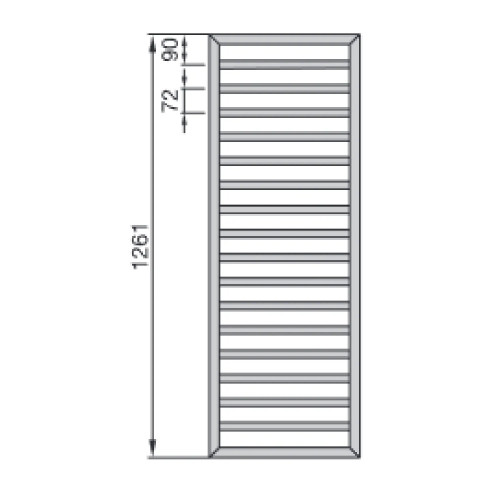 Scaldasalviette Subway 1261x600 mm bianco - Zehnder