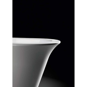 Bidet a terra filo muro Avigo 56x36x42h cm bianco lucido - Hafro 2