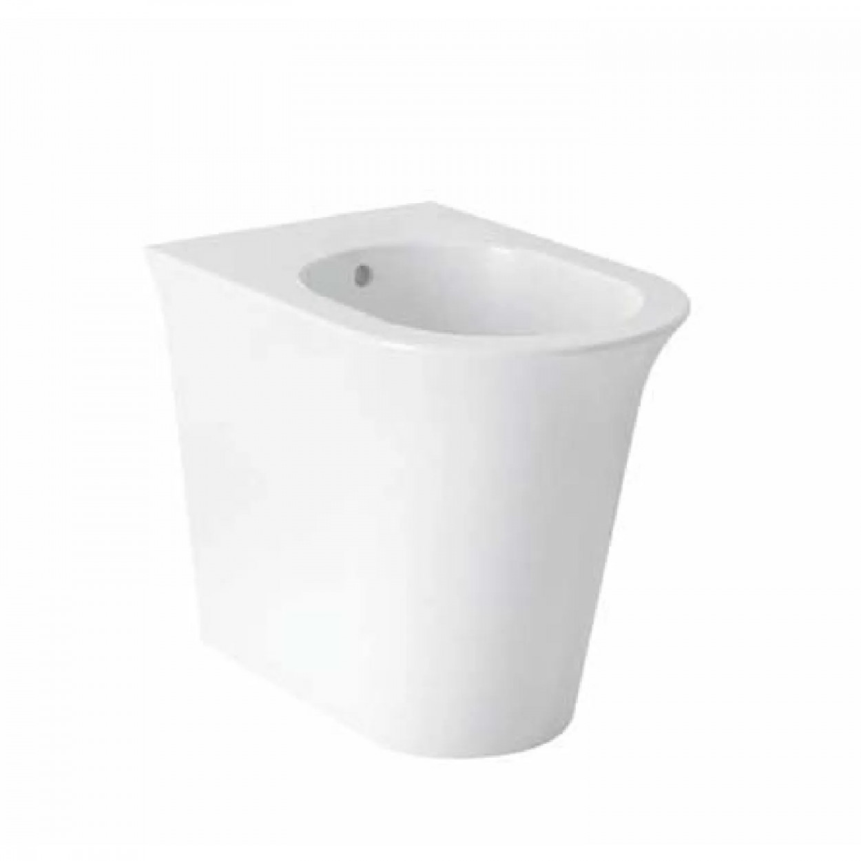 Bidet a terra filo muro Avigo 56x36x42h cm bianco lucido - Hafro