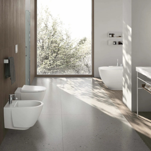 Bidet sospeso Voga 54x36x34,5h cm bianco lucido - Hafro