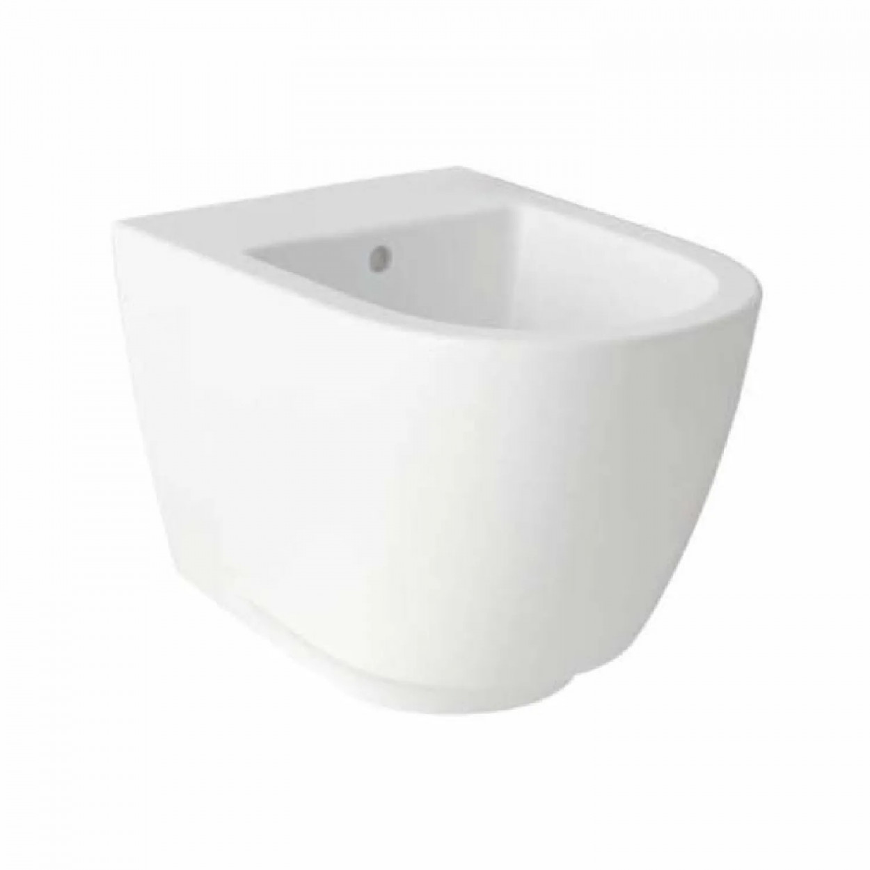 Bidet sospeso filo muro Voga 54x36x34,5h cm bianco lucido - Hafro