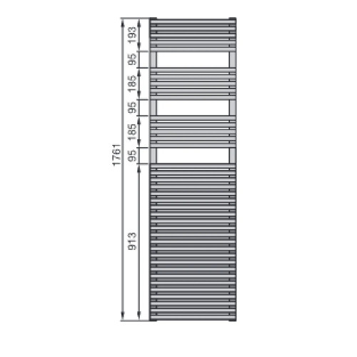 Scaldasalviette Forma 1761x746 mm bianco - Zehnder